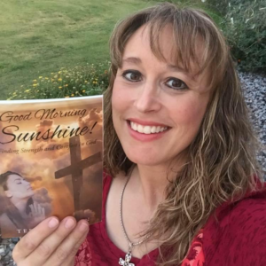 Author Terri Braun showing Good Morning Sunshine